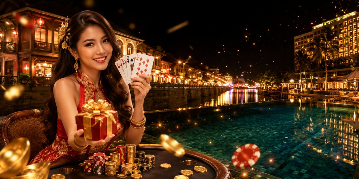 Permainan kad rummy dan slot dalam talian dengan tema Malaysia di Ipoh