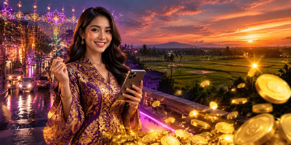 Suasana deposit kasino dengan corak batik tempatan Malaysia di Kedah